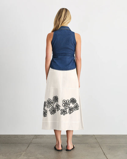 Hanelle Top in Classic Indigo Blue