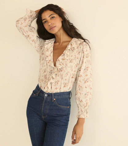Hardy Top in Creme Windswept Meadow