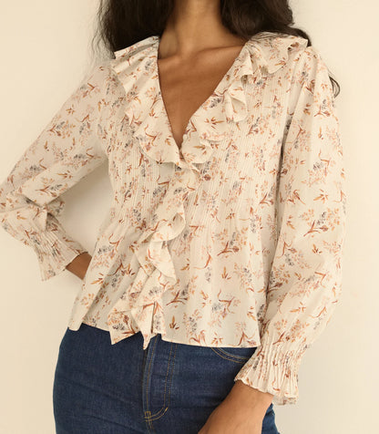 Hardy Top in Creme Windswept Meadow