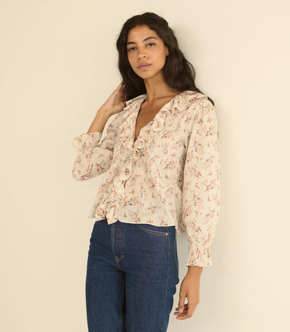 Hardy Top in Creme Windswept Meadow