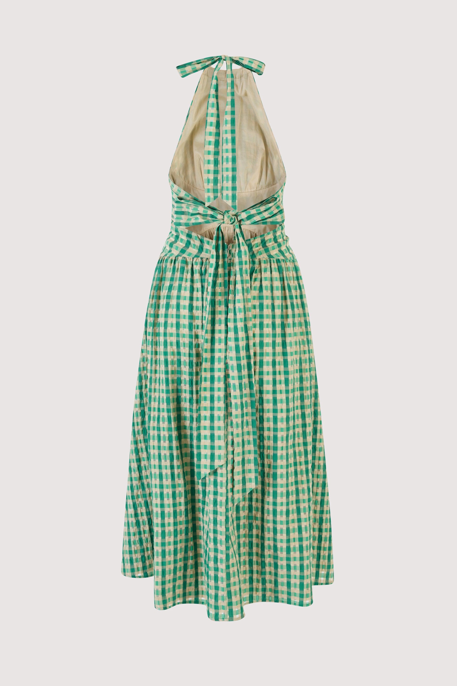 Halter in the Name of Love in Green Check