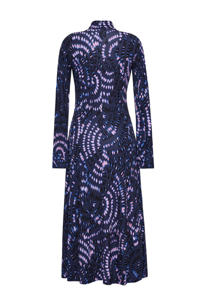 Hera Dress in Veneta Arc Navy