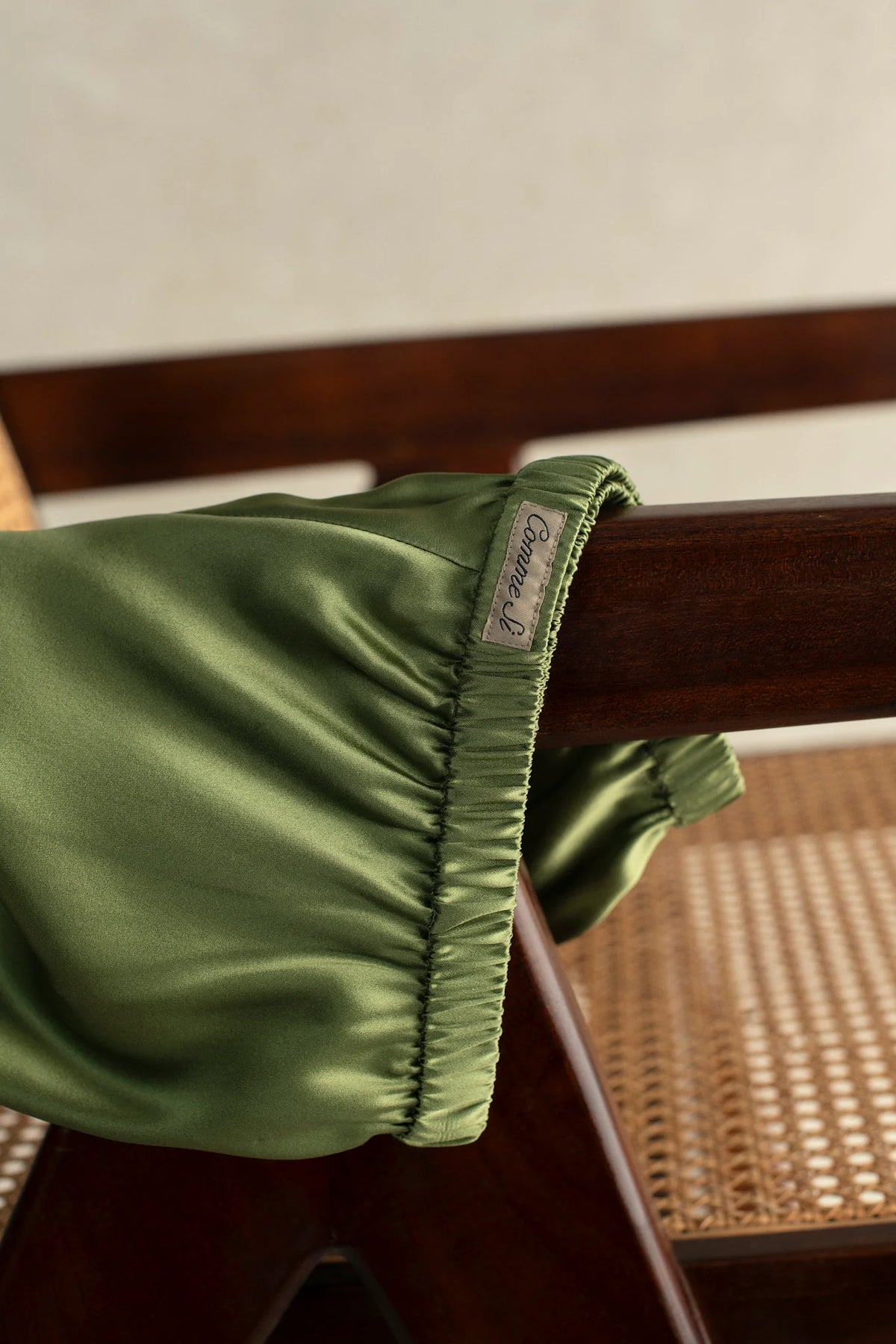 The Silk Bias Pant in Grass