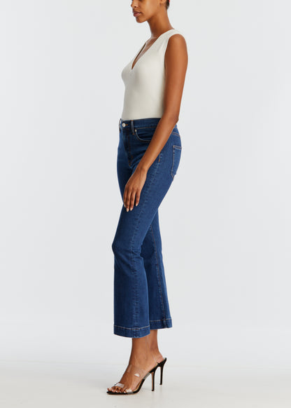 Carson Ankle Flare in Bright Blue