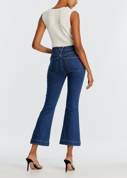 Carson Ankle Flare in Bright Blue