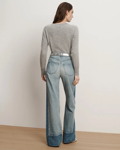 Taylor Wide-Leg Jean in Cloudy Colorblock