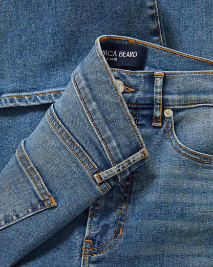 Carson Kick-Flare Jean in French Kiss