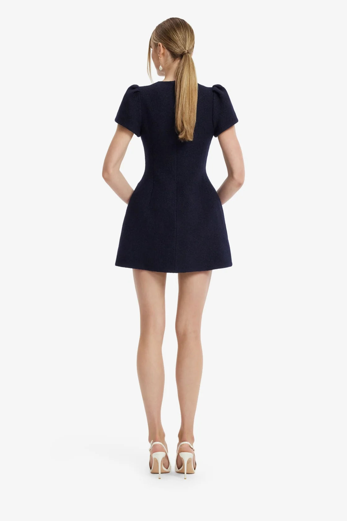 Carina Appliqué Tweed Mini Dress
