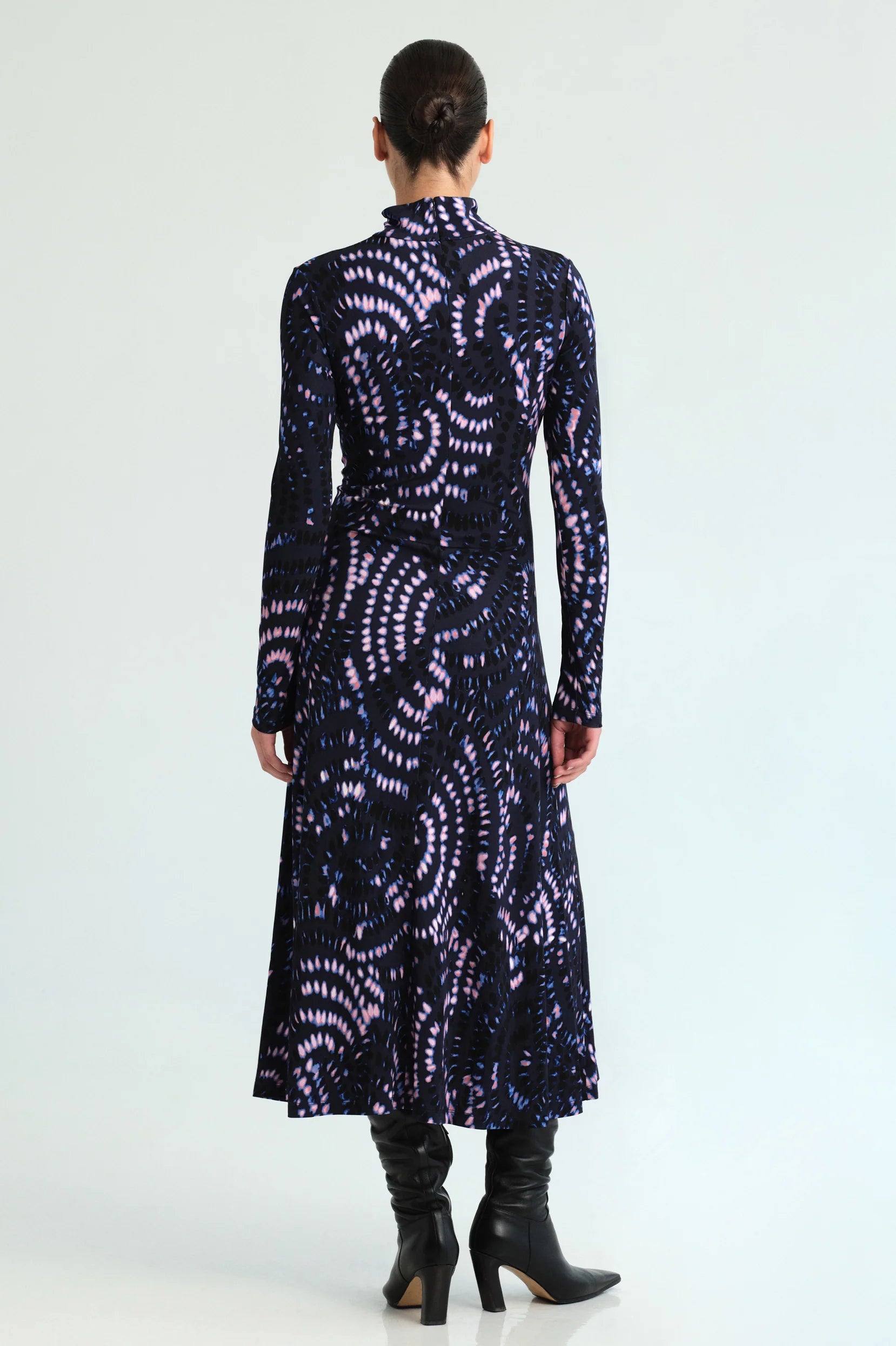 Hera Dress in Veneta Arc Navy