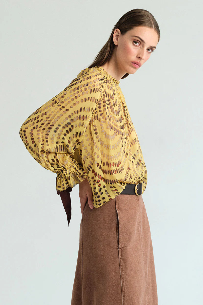 Cecile Top in Veneta Arc Yellow