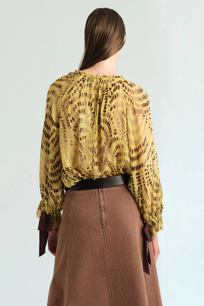 Cecile Top in Veneta Arc Yellow