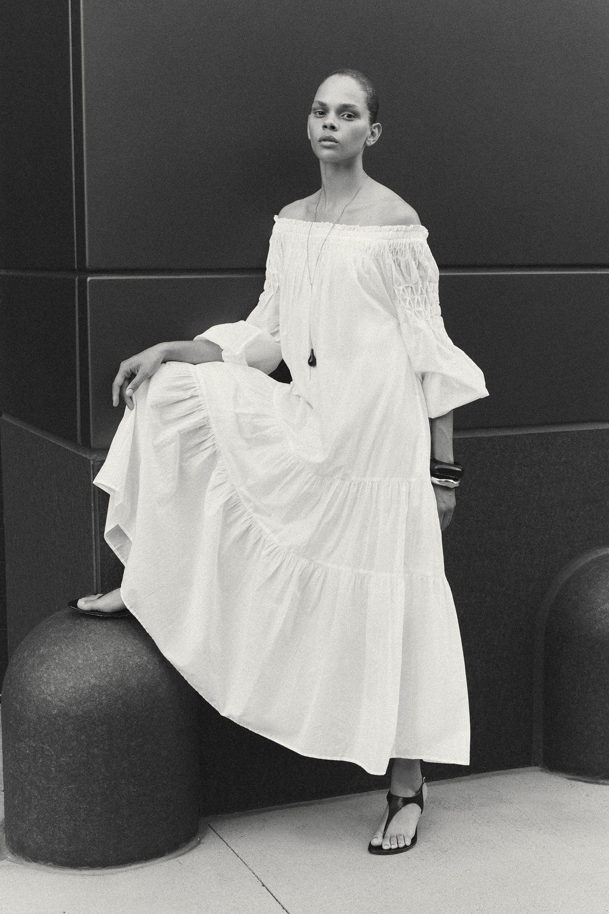 Zaria White Dress