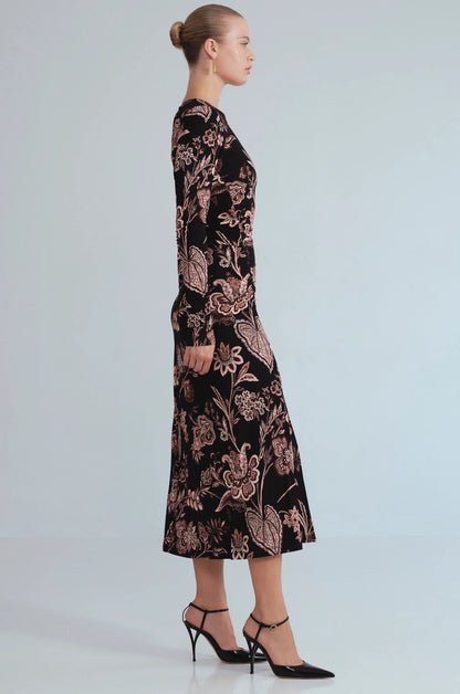 Piermond Dress in Linden Bloom Black