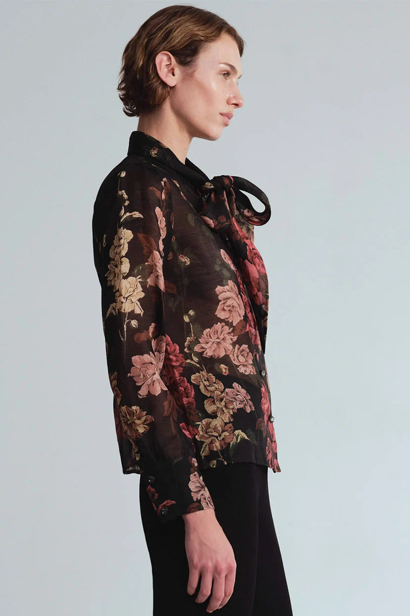 Chilli Blouse in Meadows Black