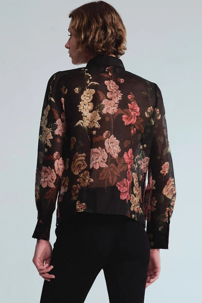 Chilli Blouse in Meadows Black