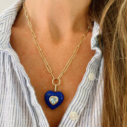 Lapis Lazuli Heart Pendant