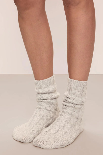 Cozy Socks in Light Heather Grey by Eberjey