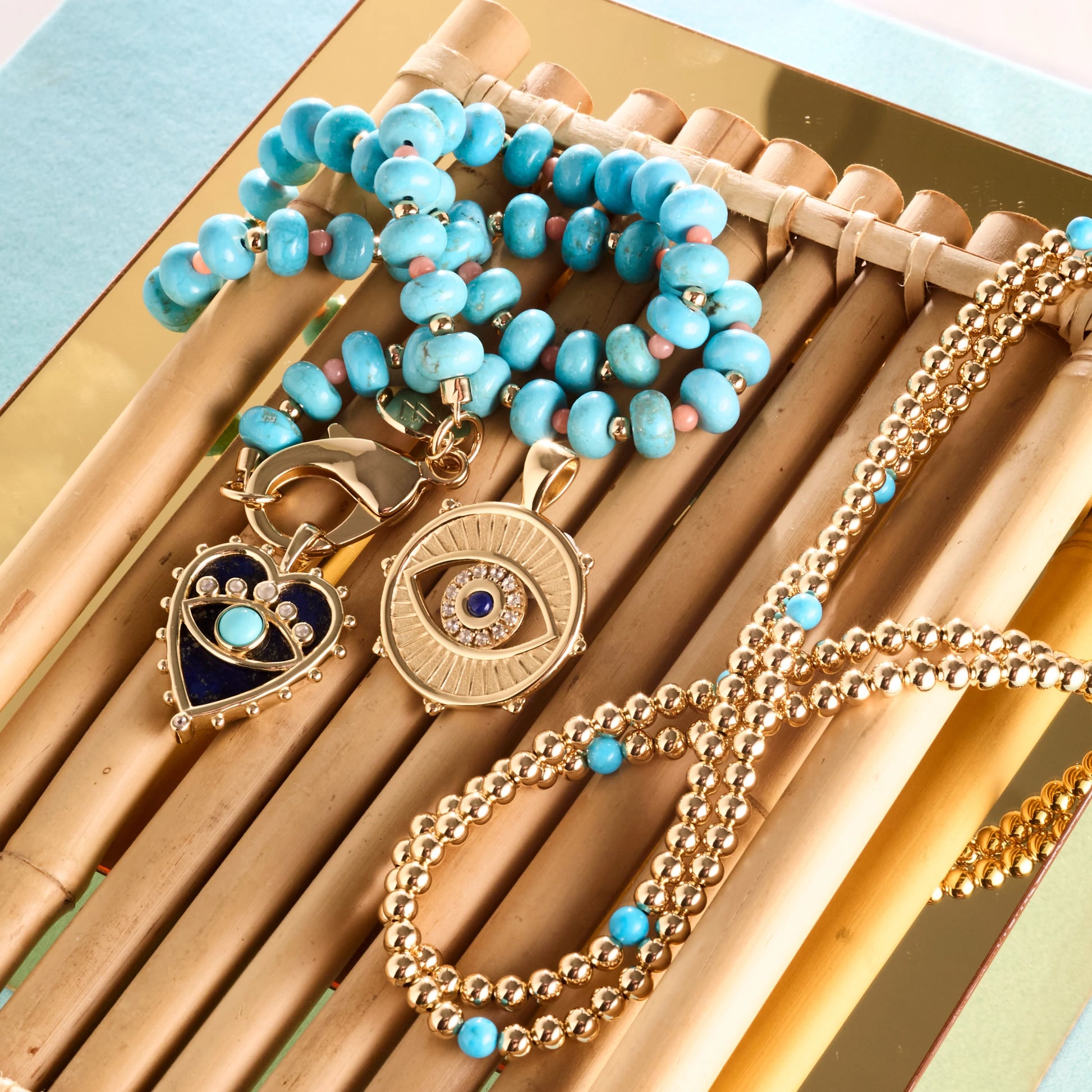 Turquoise Natural Beaded Necklace