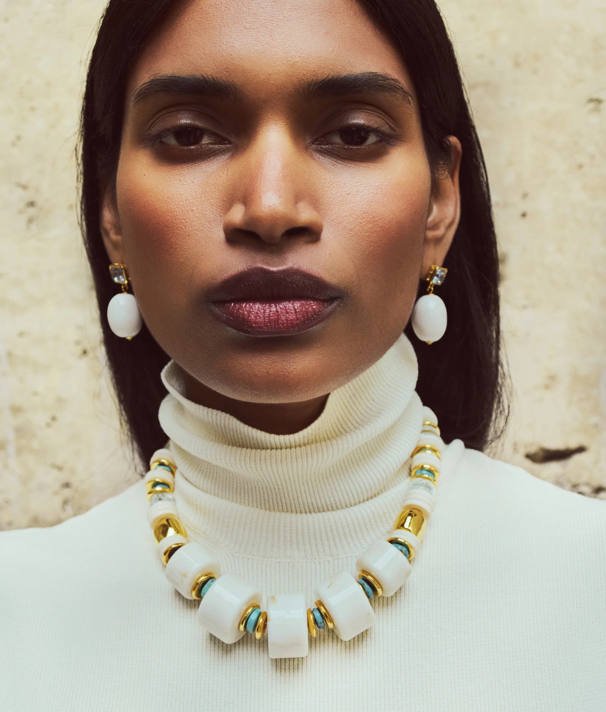 La Paz Earrings in Ivory