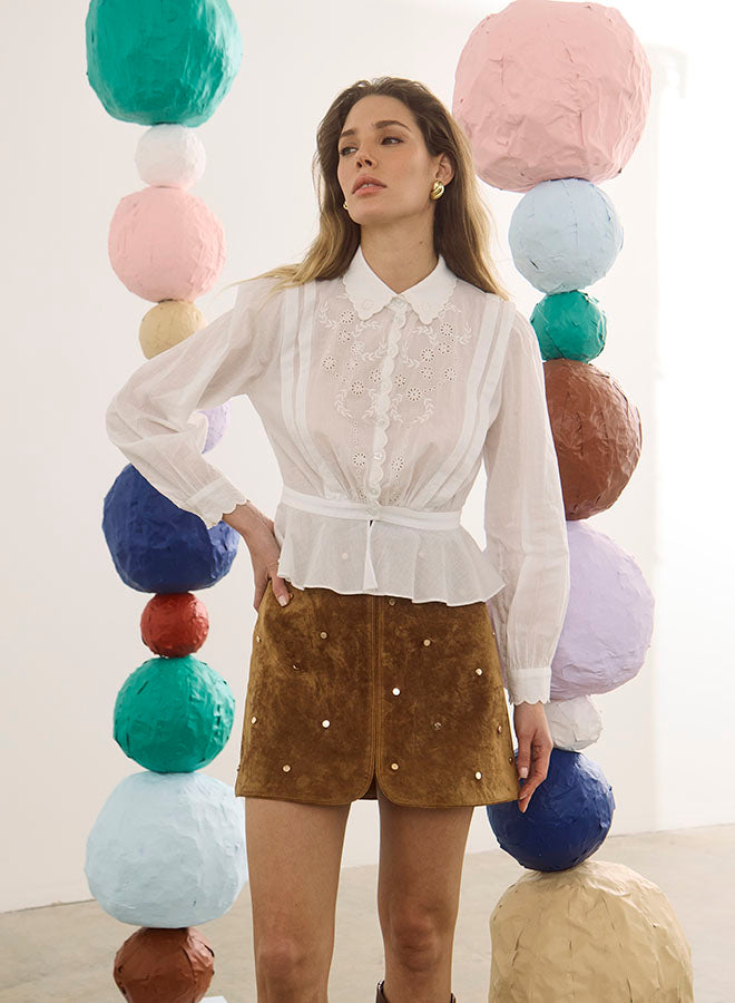 Dottie Skirt in Saddle