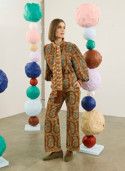 Juno Pant in Amber Glen Brown