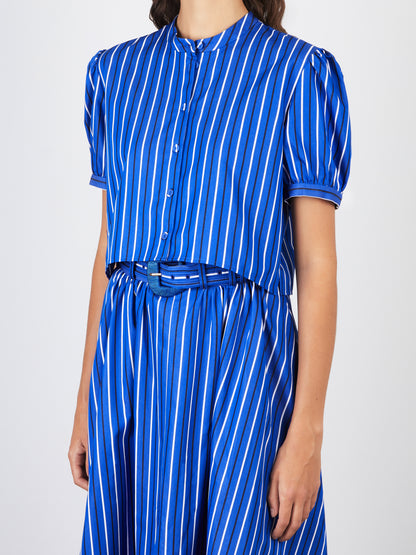 Jude-C Shirt in Azure Stripe