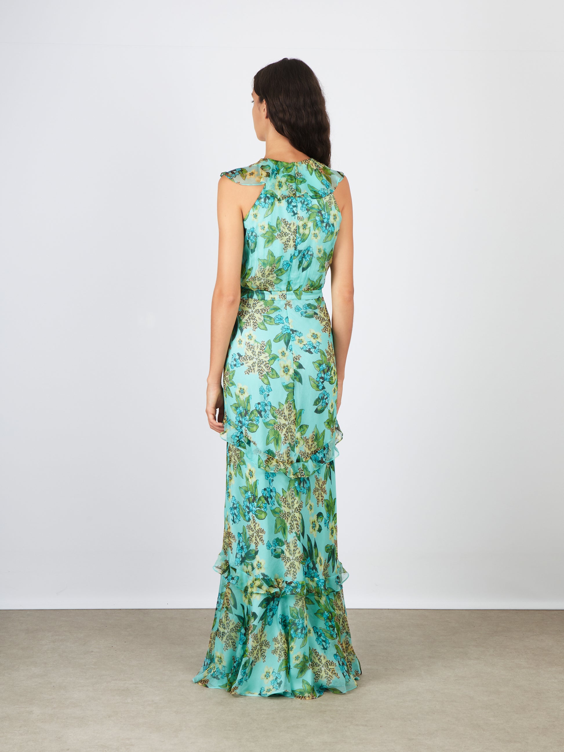 Rita Dress in Fiori Mint