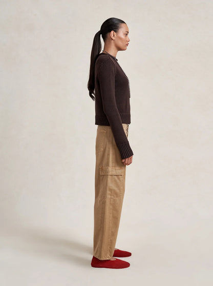 Mini Marina Sweater in Chocolate