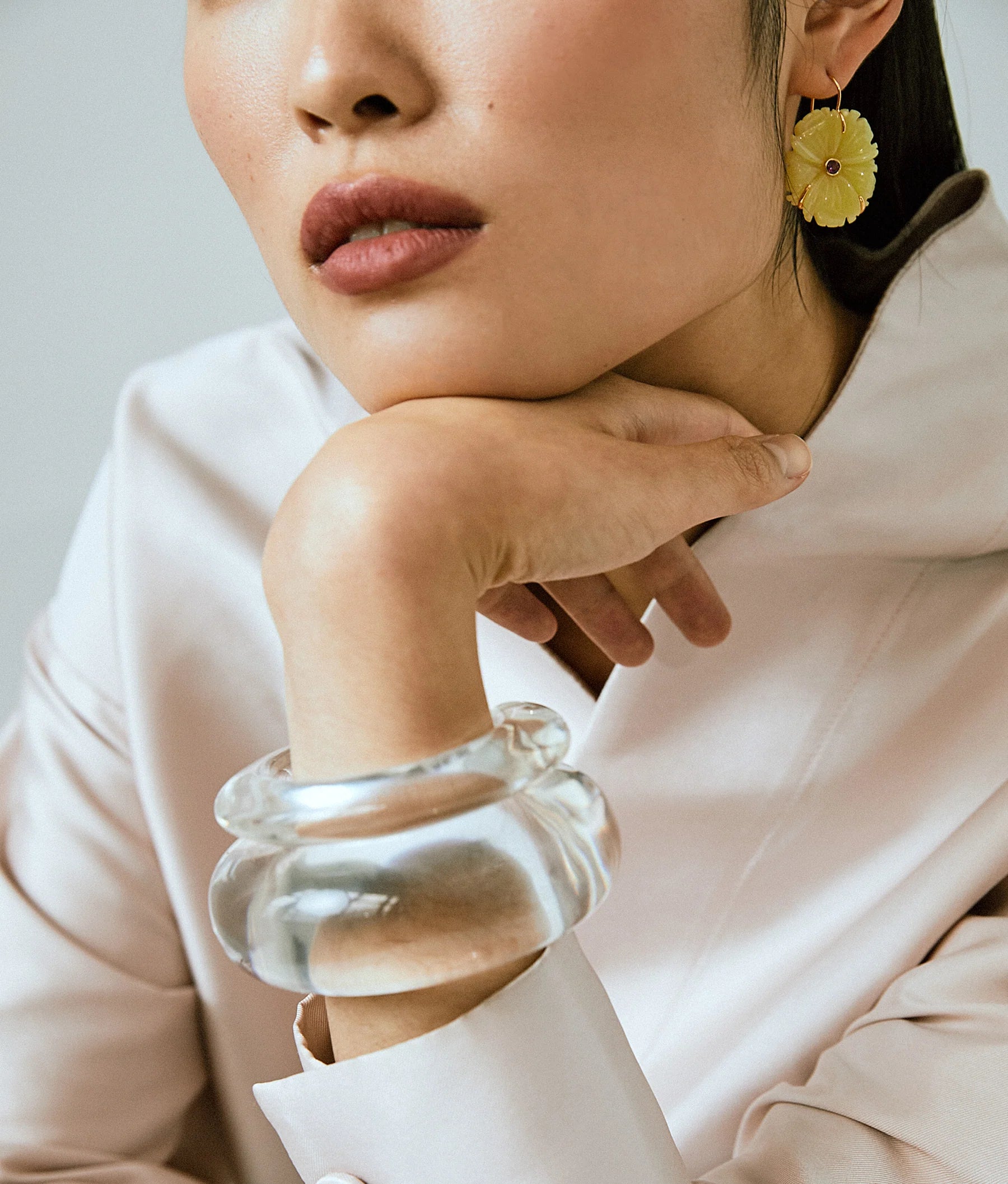 Ridge Cuff in Clear