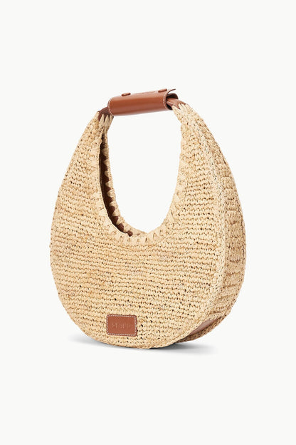 Moon Raffia Bag in Natural