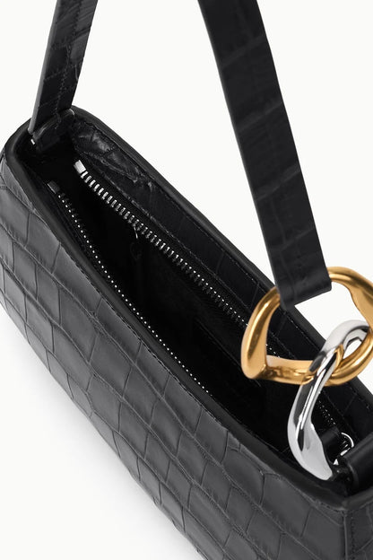 Ollie Bag in Black Croc