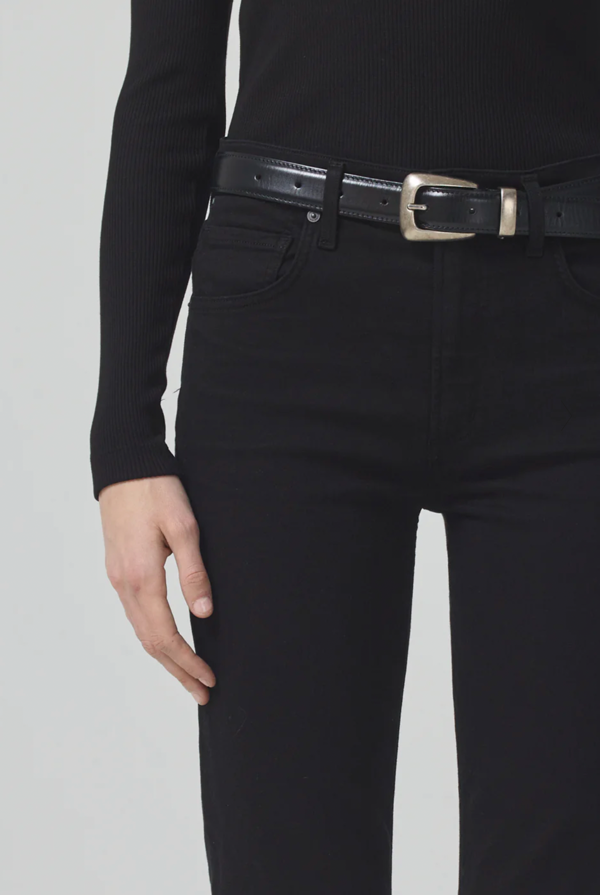 Isola Cropped Boot in Plush Black