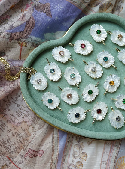 Mother of Pearl April Charm