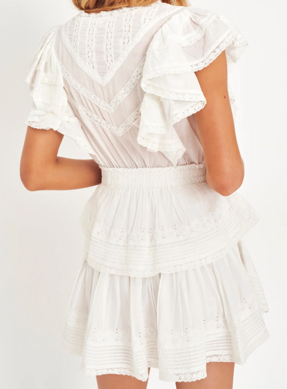 Gwen Dress in White