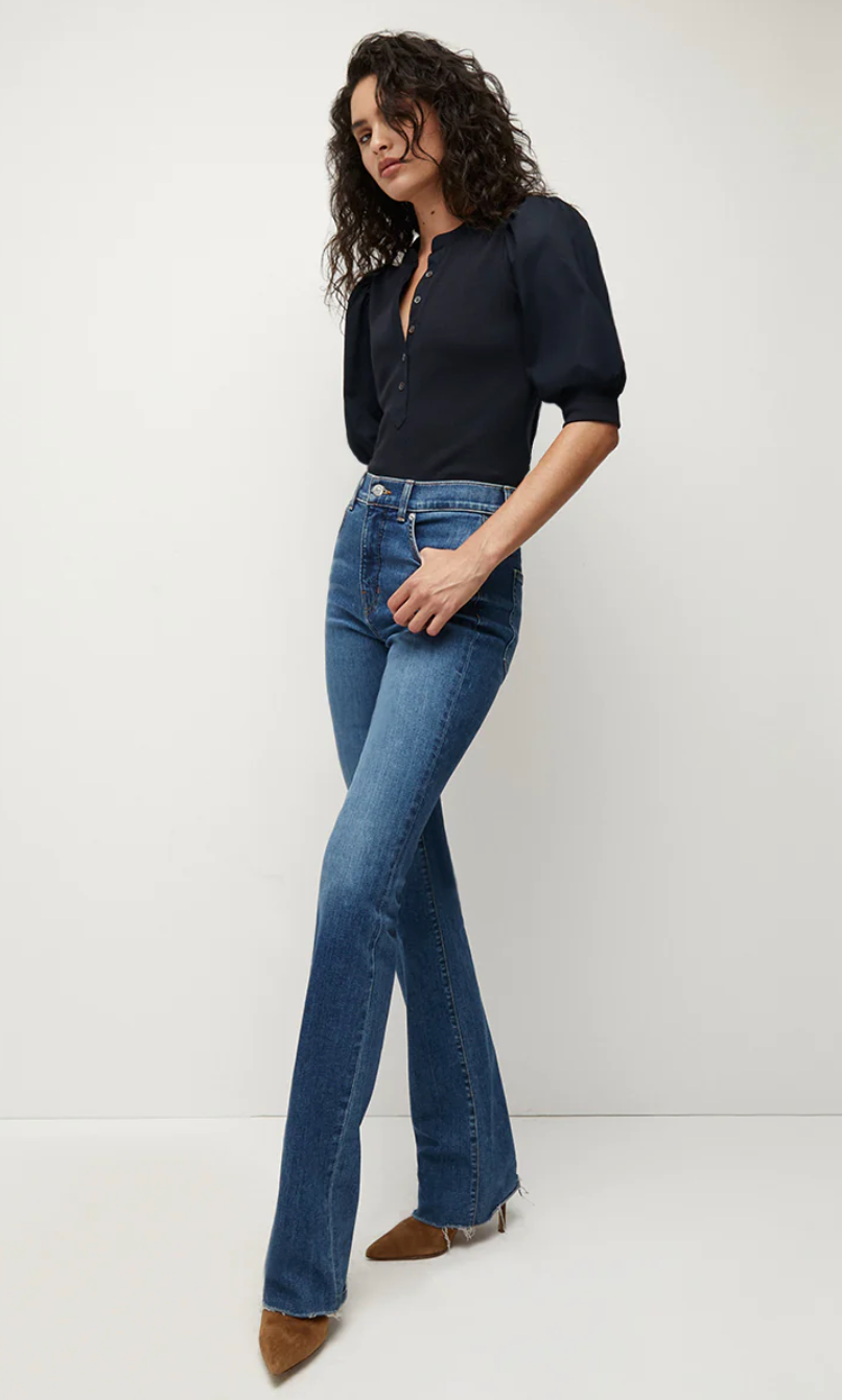 Coralee Top in Navy