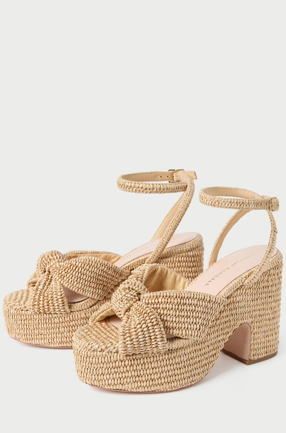 Liza Natural Platform Sandal