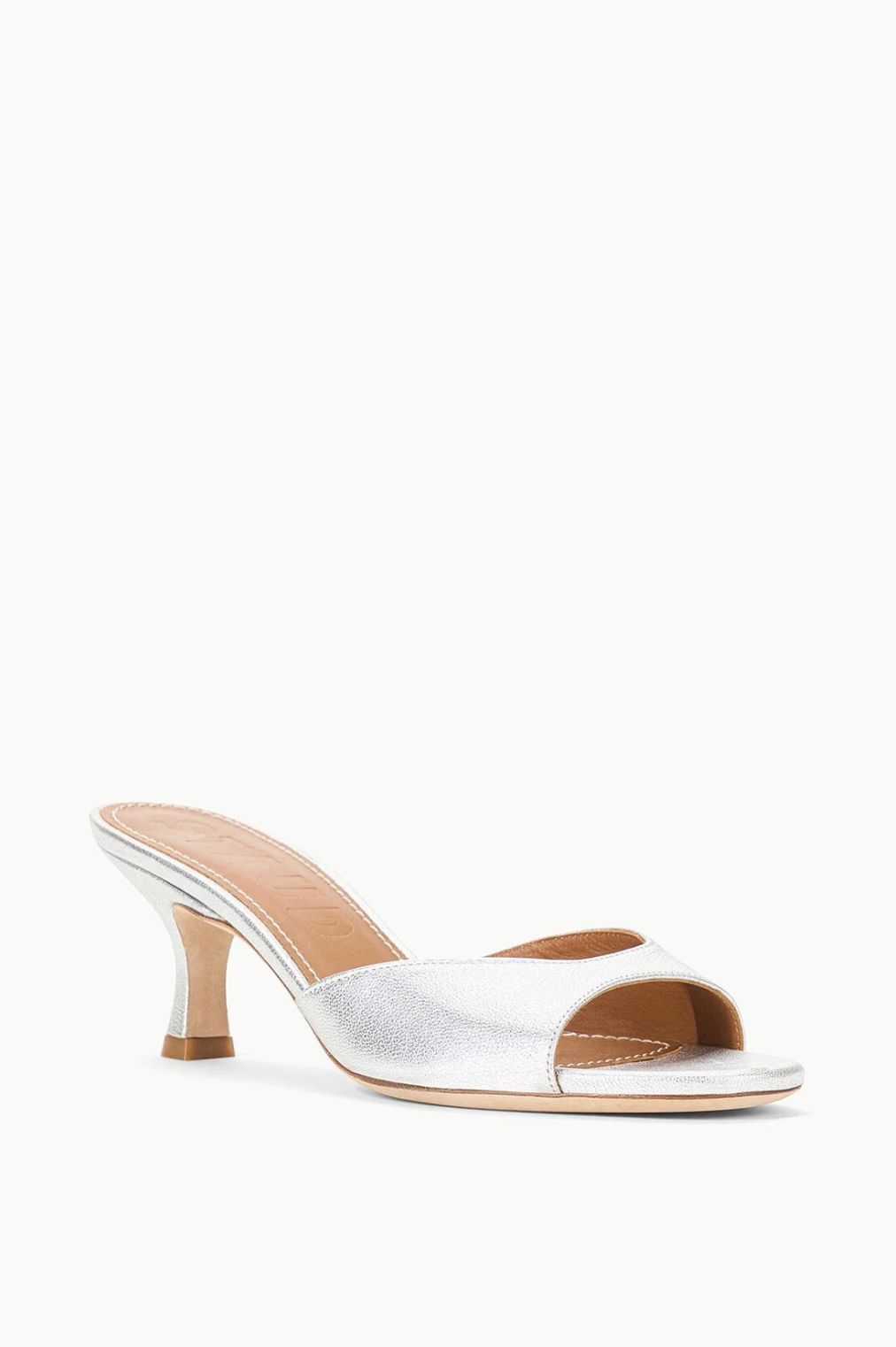 Brigitte Mule in Metallic Silver