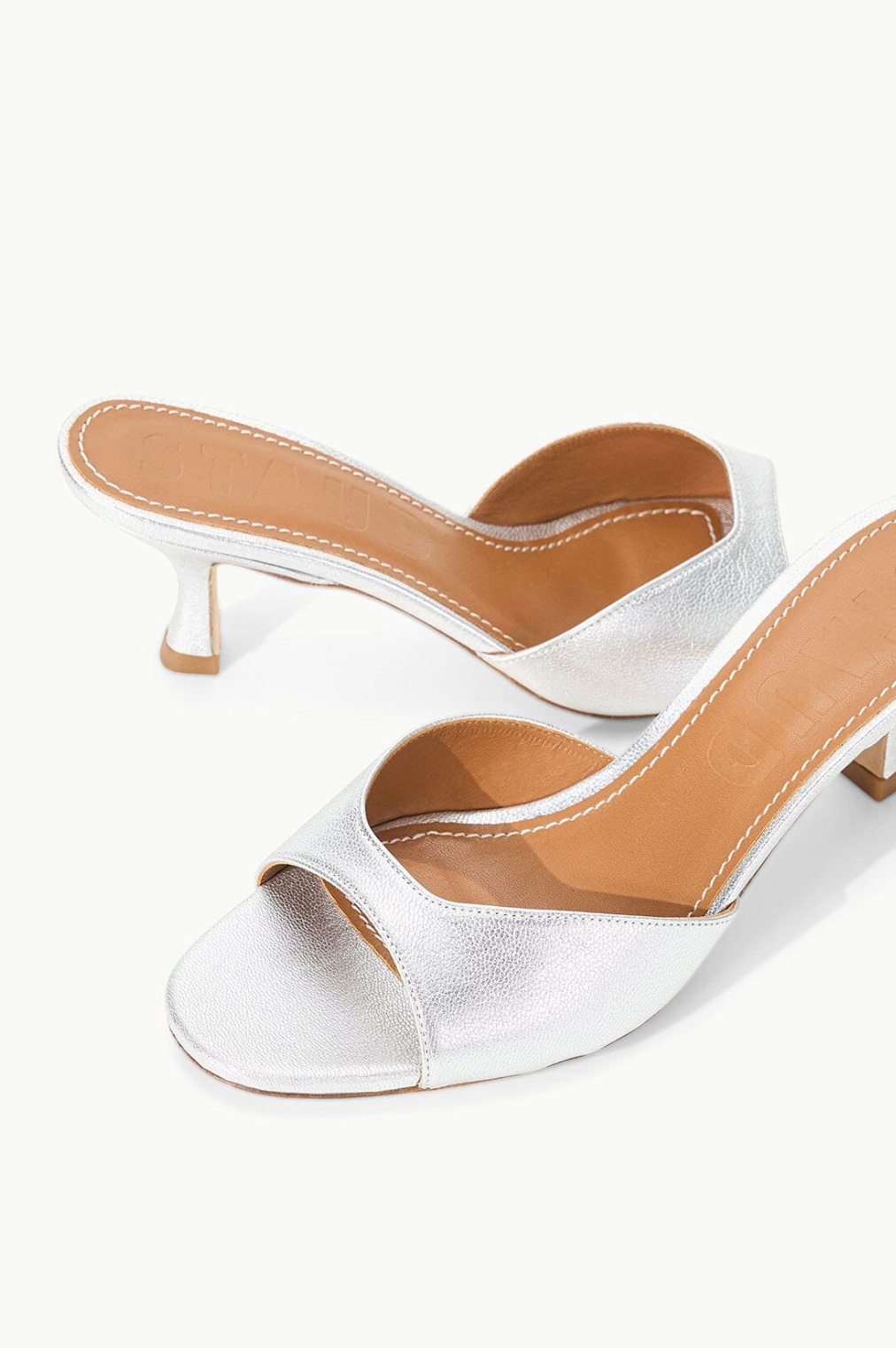 Brigitte Mule in Metallic Silver