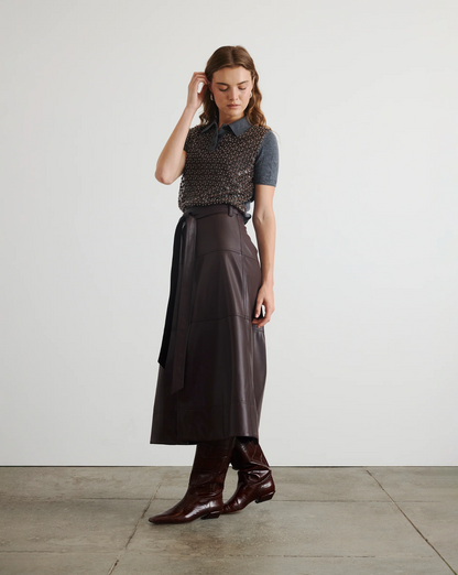 Hudley Skirt in Oxblood