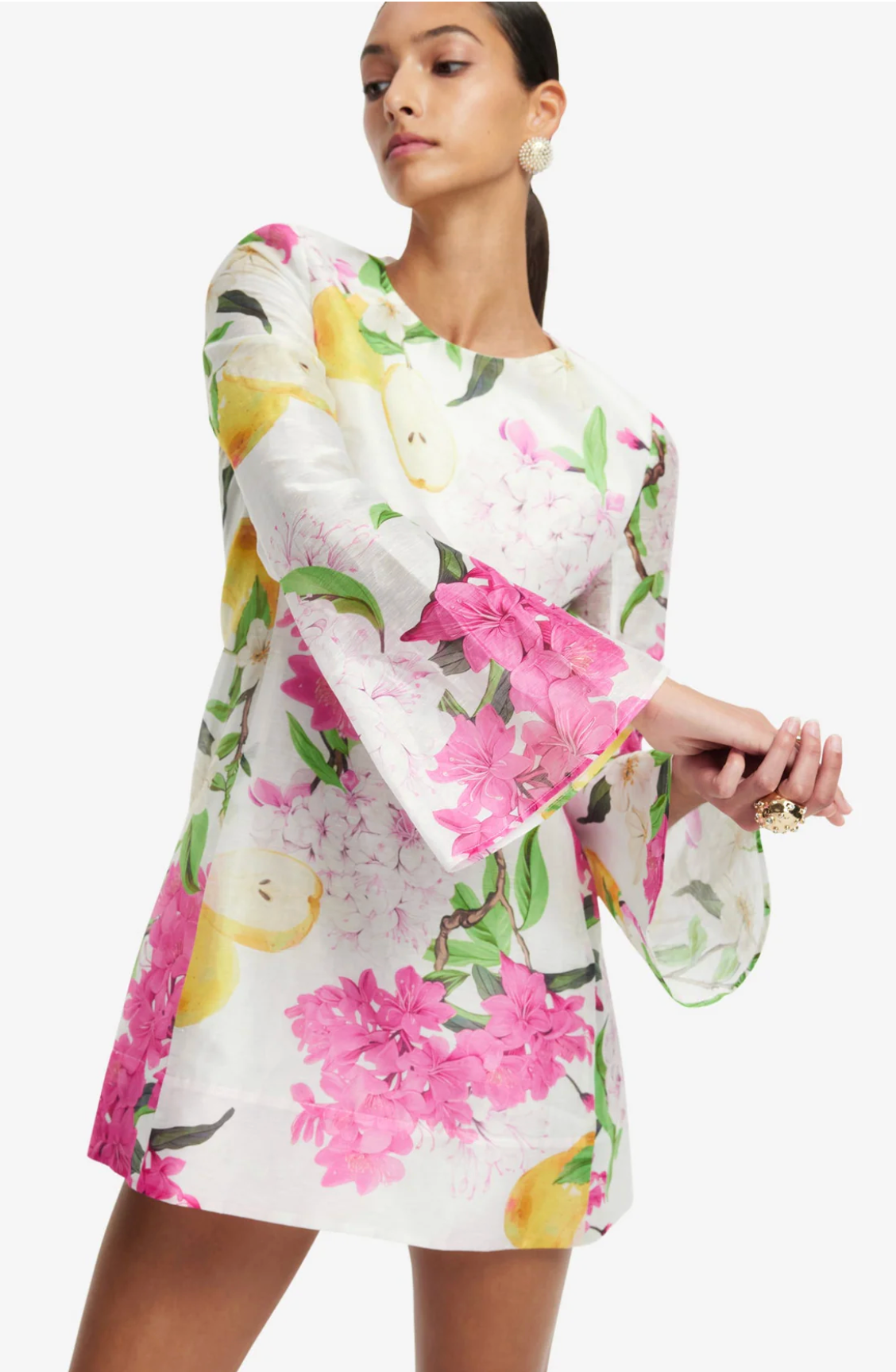 Suzanne Bell Sleeve Mini Dress