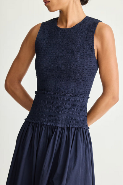 Siempre Tank Maxi in Midnight Blue
