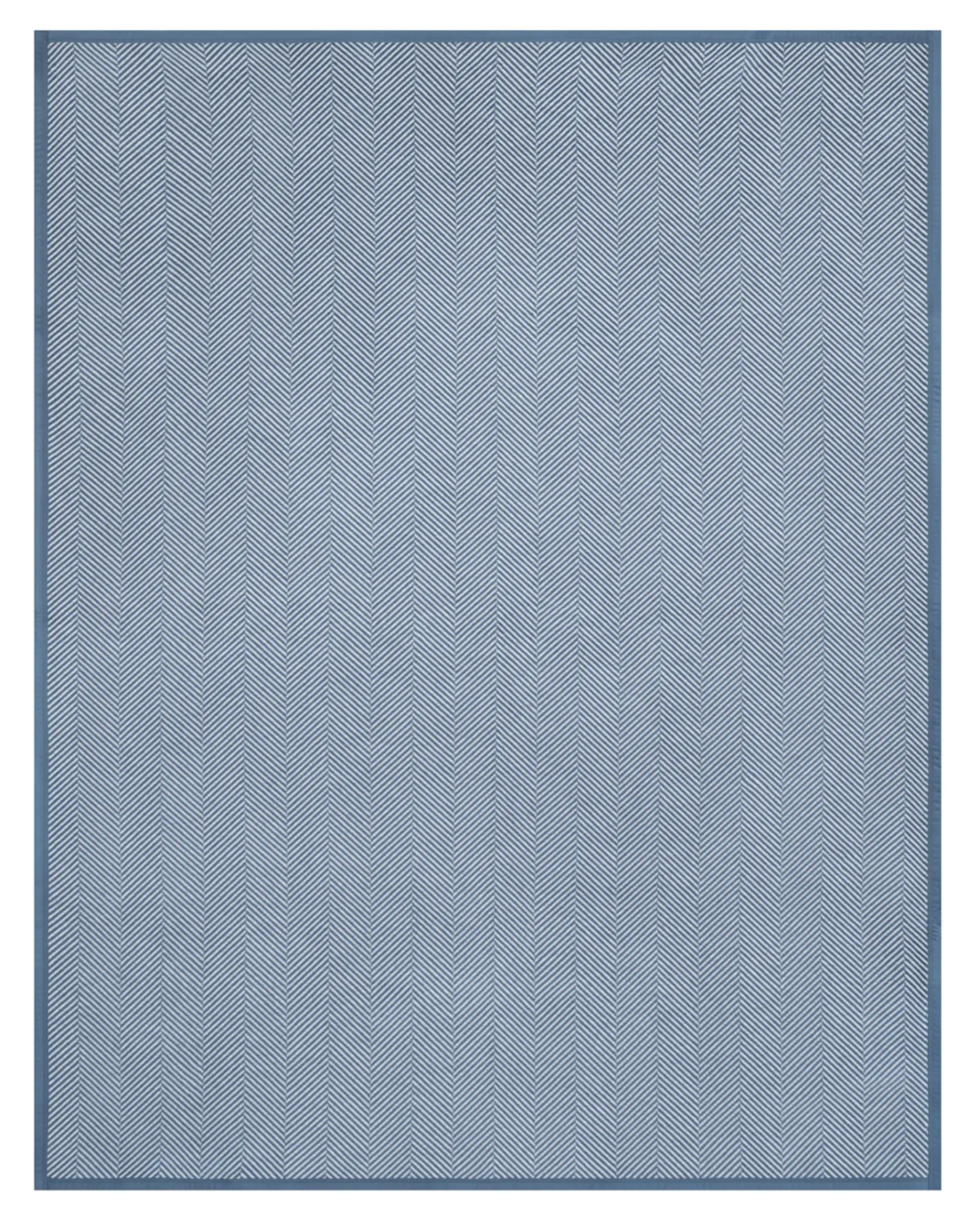 Herringbone Cornflower Blanket