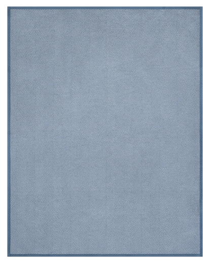Herringbone Cornflower Blanket