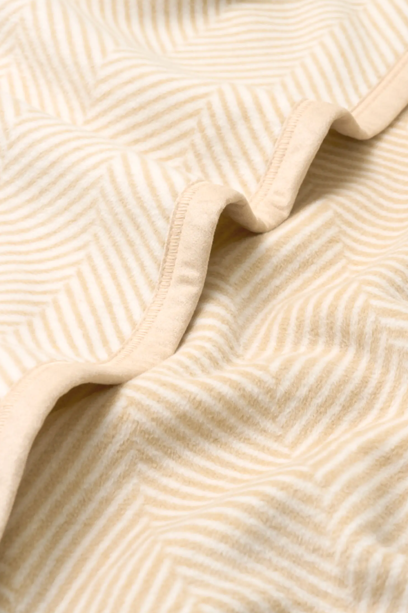 Herringbone Cream Blanket