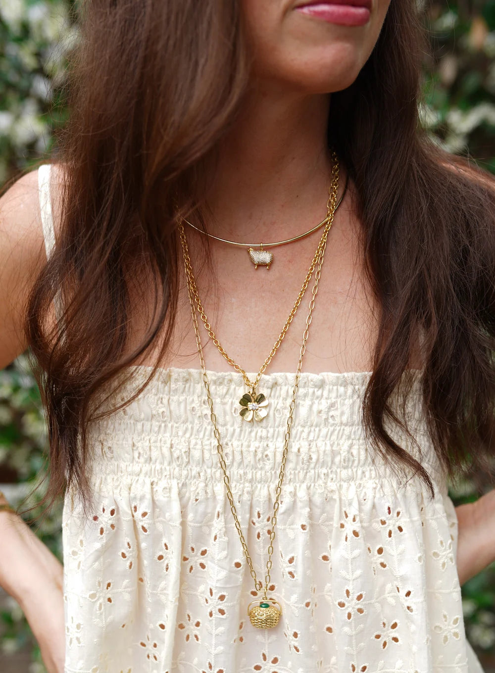 Golden Clover Charm