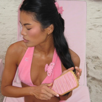 Bamboo Paddle Brush in Lychee Baby