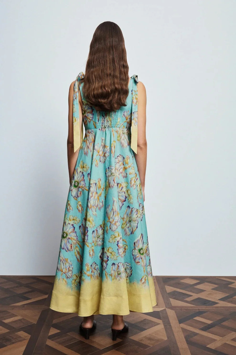 Jerry Ballet Dress in Blue Multi
