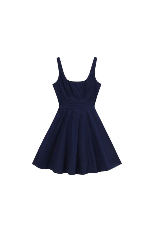 Wells Mini Dress in Navy