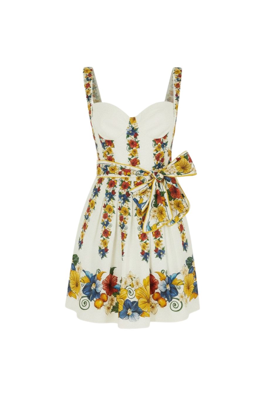 Tropi Mini Dress in Off-White