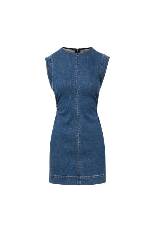 Imara Mini Dress in Dark Bright Blue